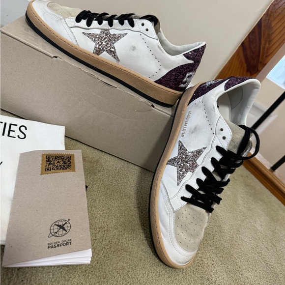 Golden Goose White Sneakers with glitter Star - Picture 2 of 9